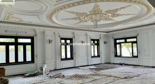 Thi công chỉ phào thạch cao , phù điêu, đầu cột xi măng tuyệt đẹp -Ct biệt thự Hòa xuân, Đà Nẵng